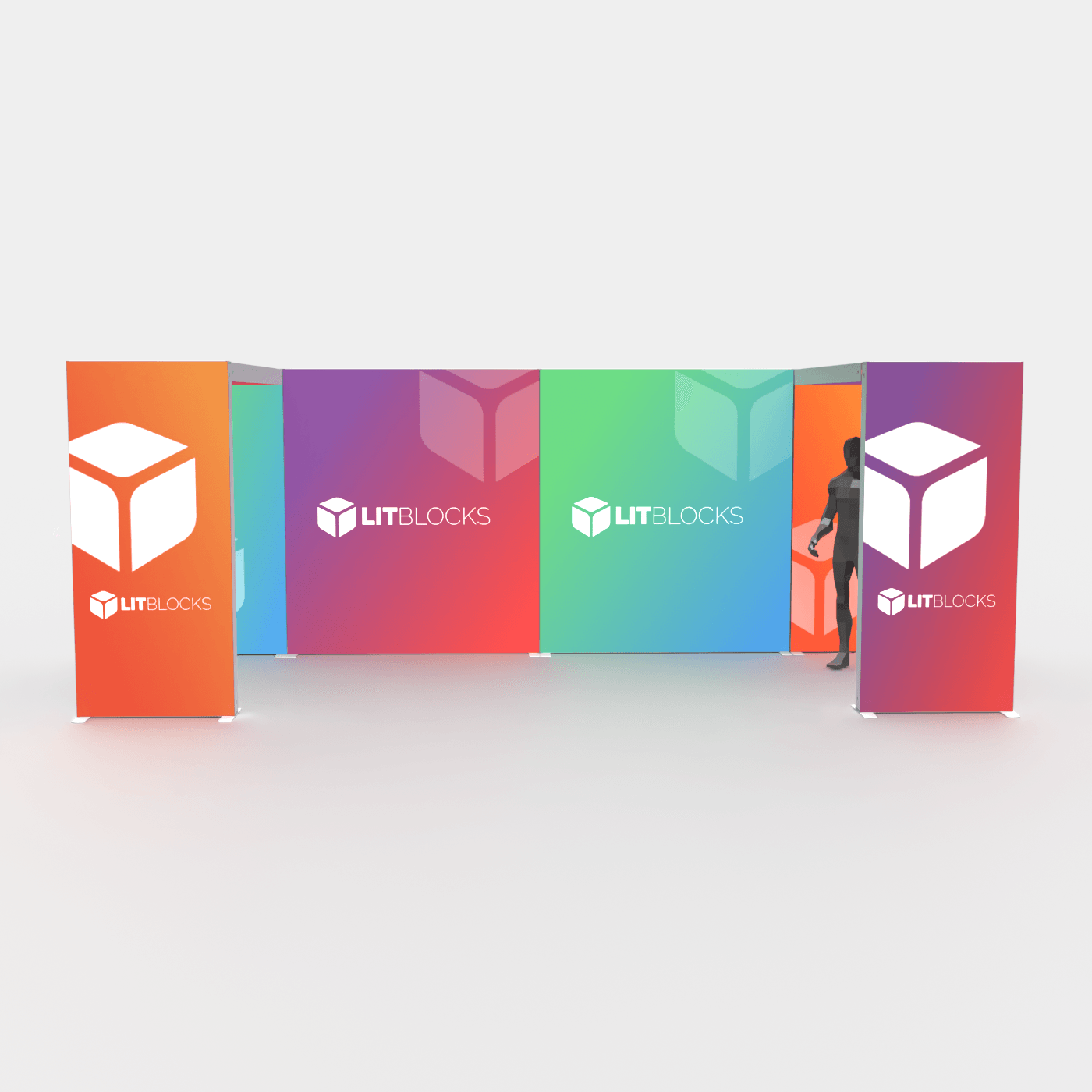 SEGO LitBlocks - 20ft x 7.4ft Double Bridge Lightbox Display