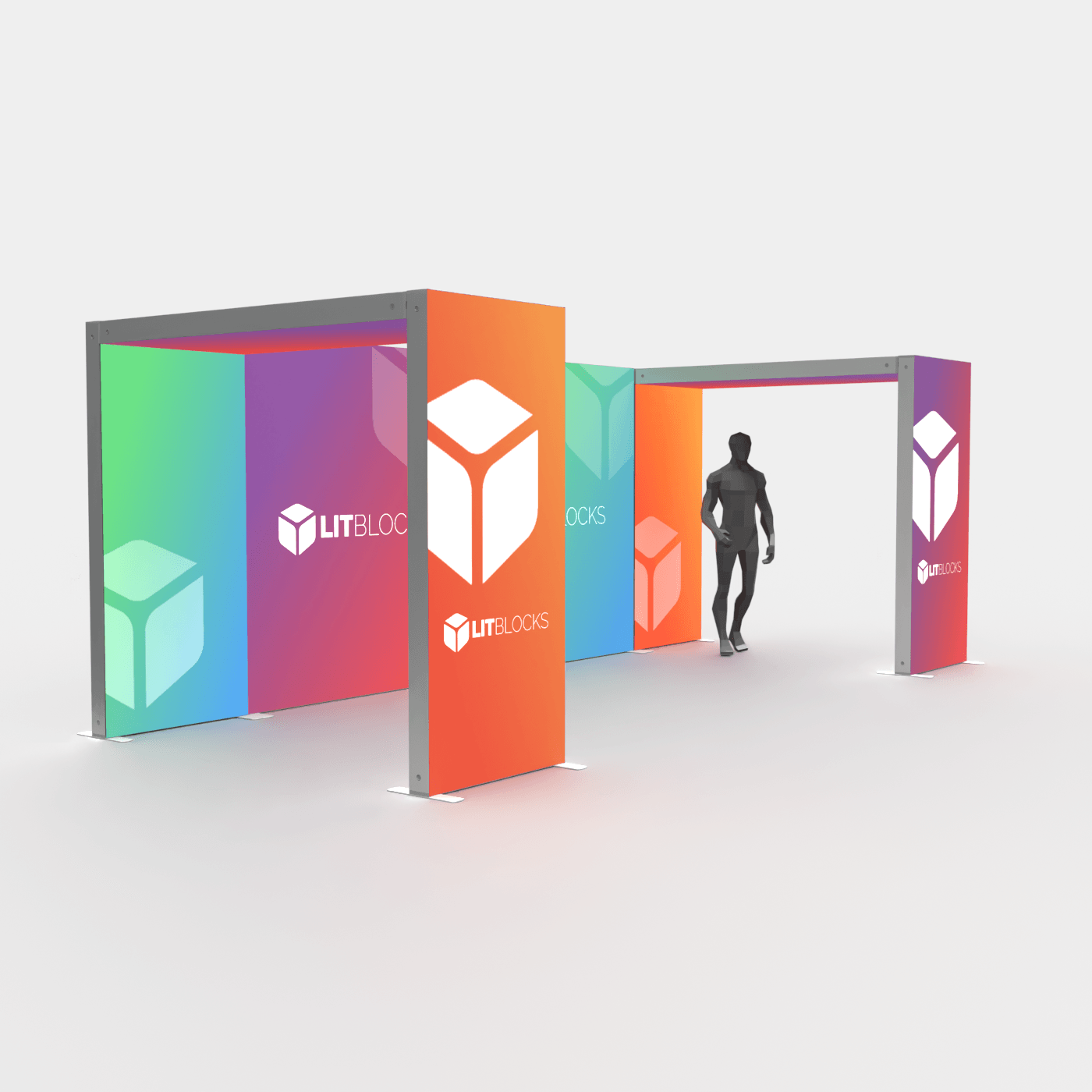 SEGO LitBlocks - 20ft x 7.4ft Double Bridge Lightbox Display