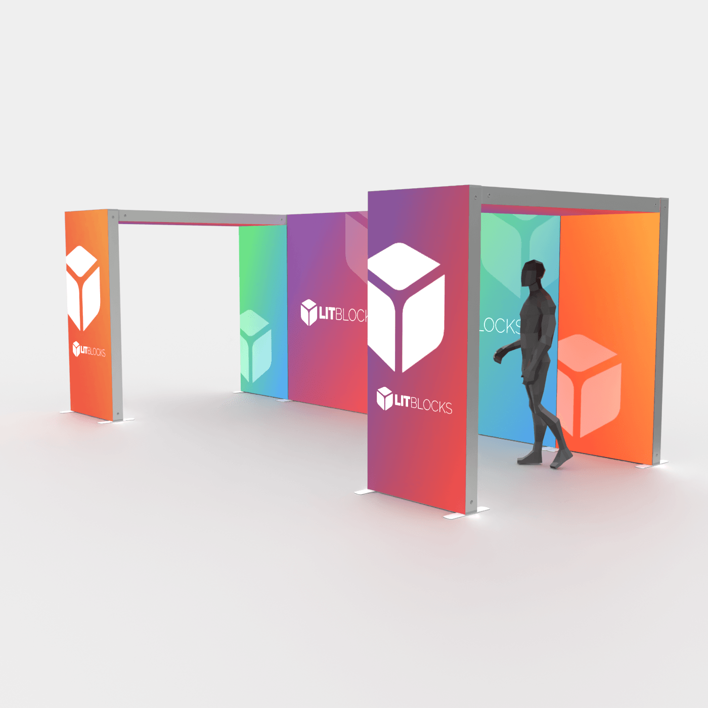 SEGO LitBlocks - 20ft x 7.4ft Double Bridge Lightbox Display