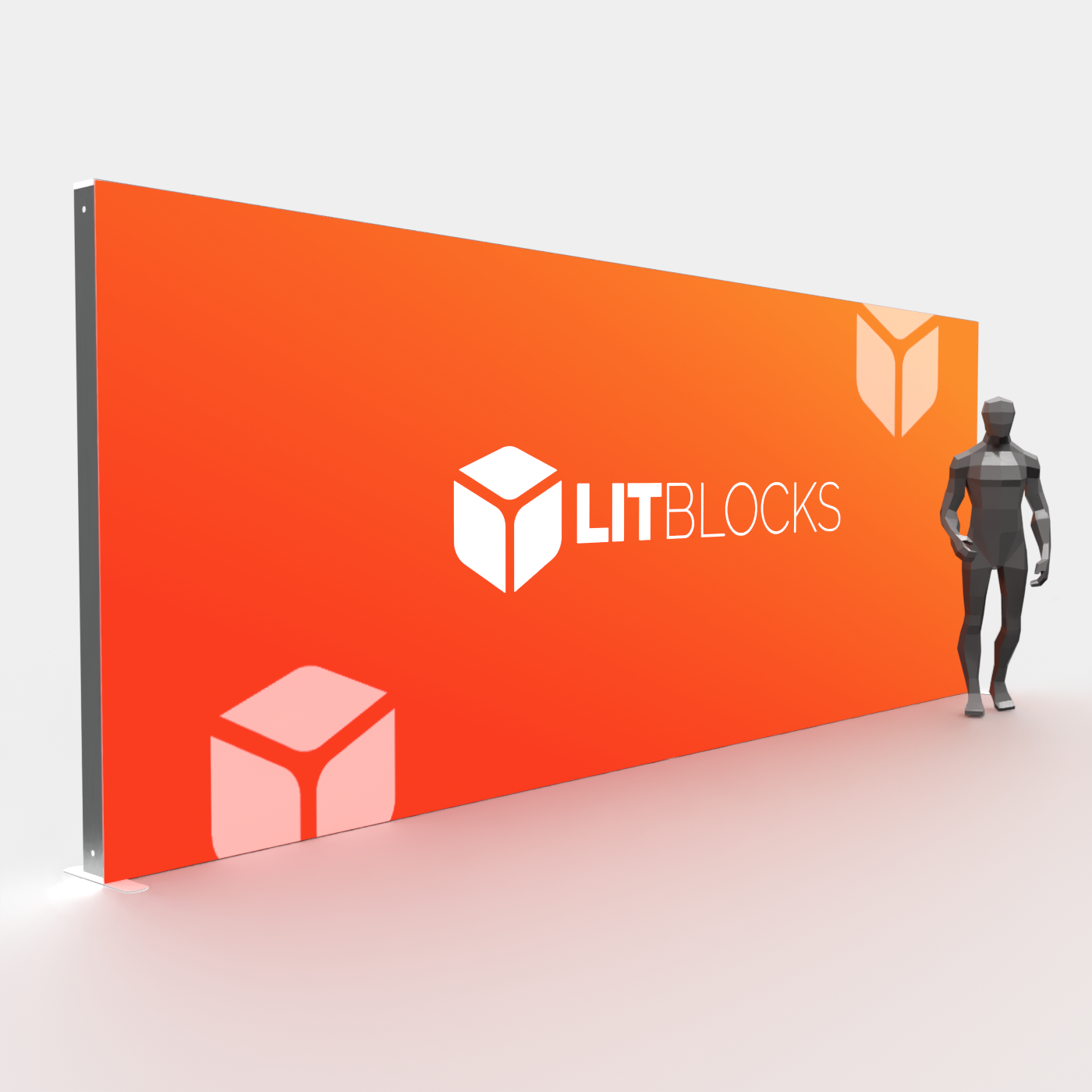 SEGO LitBlocks - 20ft x 7.87ft Seamless Lightbox Display