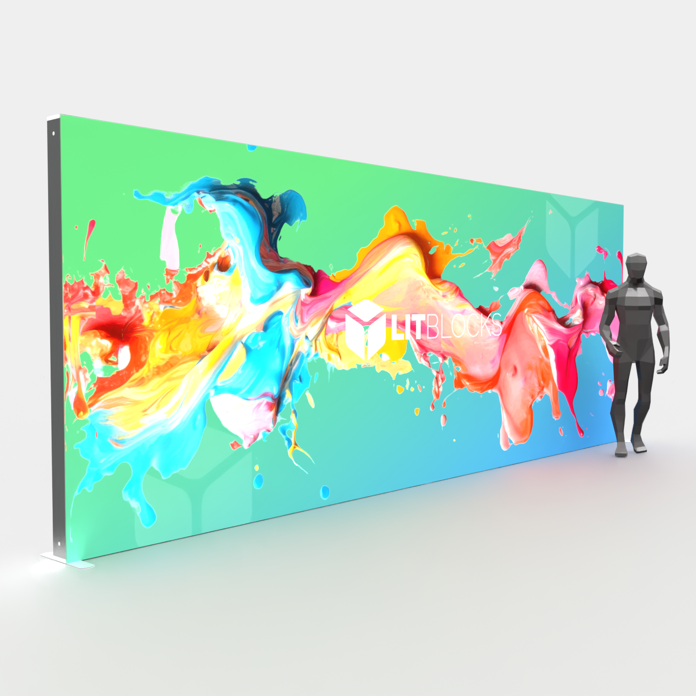 SEGO LitBlocks - 20ft x 7.87ft Seamless Lightbox Display