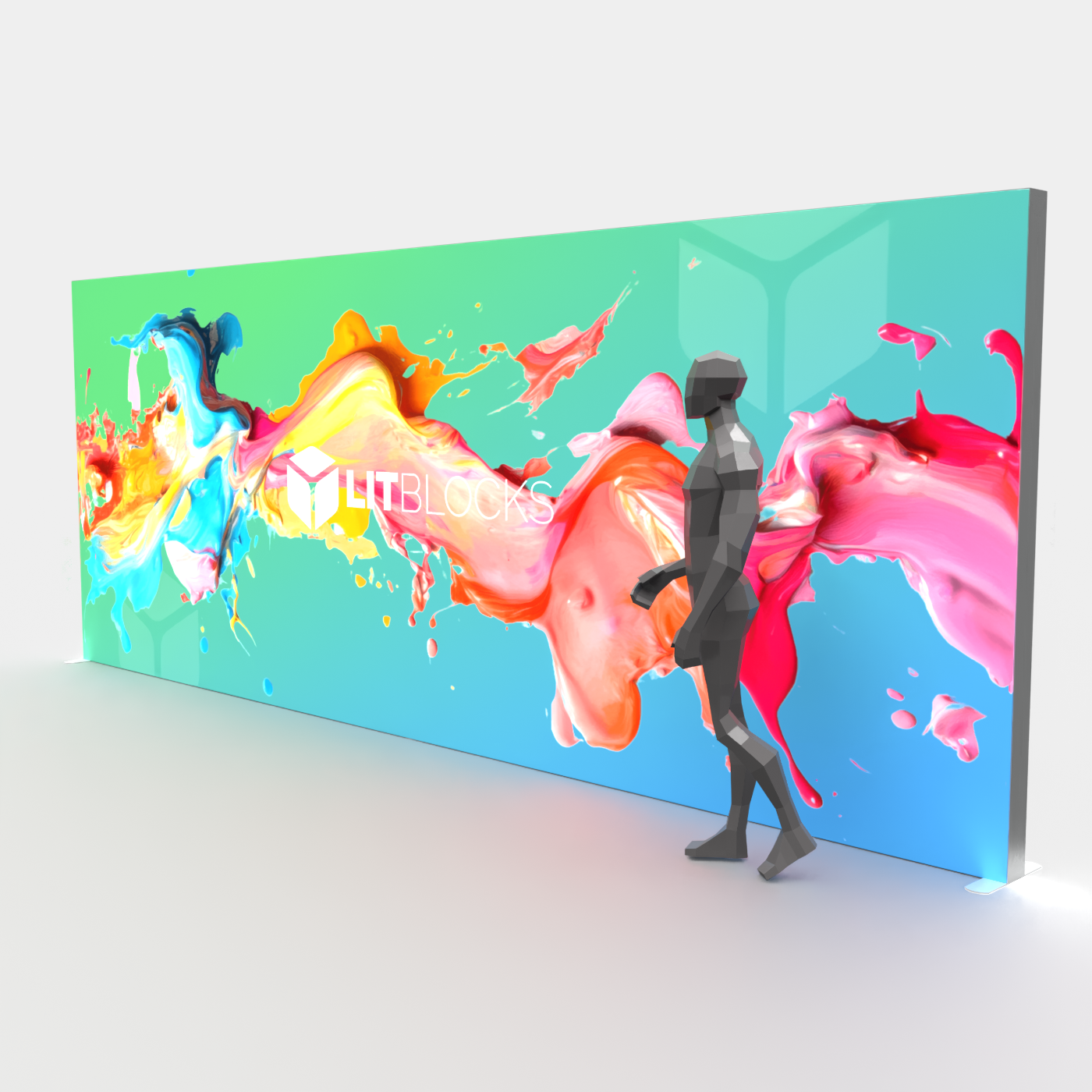 SEGO LitBlocks - 20ft x 7.87ft Seamless Lightbox Display