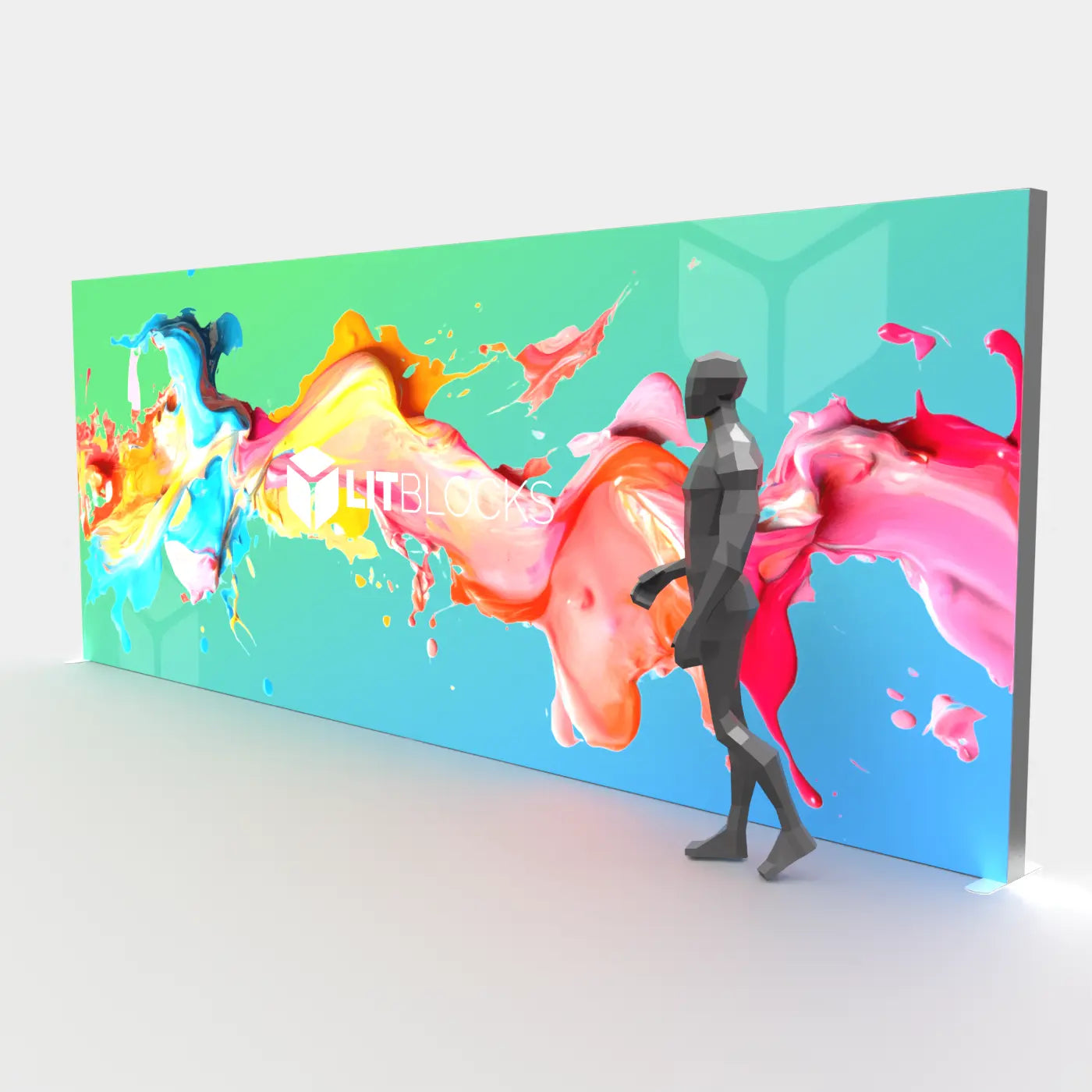 SEGO LitBlocks - 20ft x 7.87ft Seamless Lightbox Display