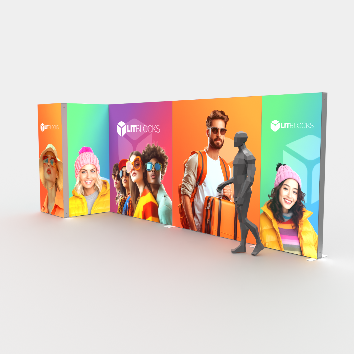 SEGO LitBlocks - 20ft Lightbox Display with Closet