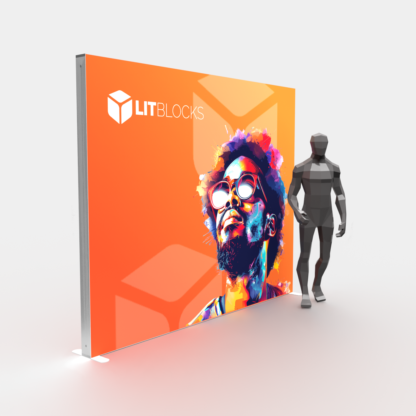 SEGO LitBlocks - 9.8 x 7.4ft. Double-Sided Lightbox Display