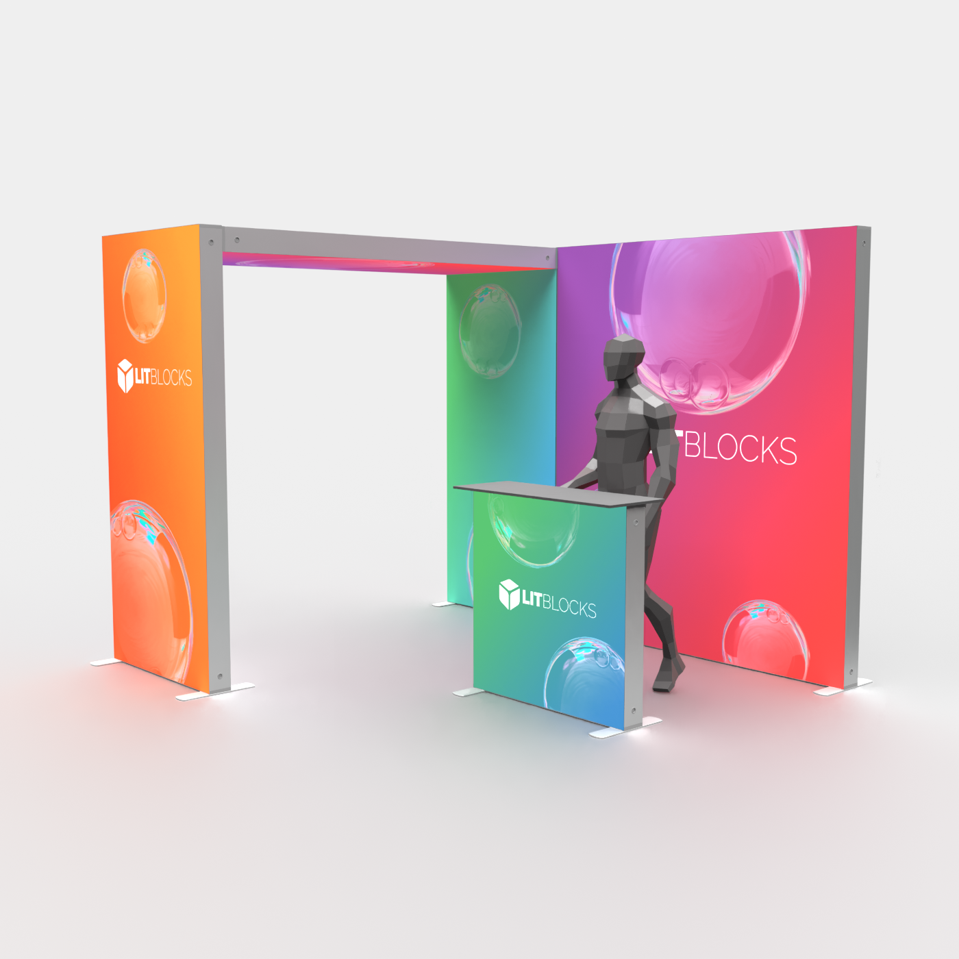 SEGO LitBlocks - 10ft x 7.4ft Bridge LightBox Display