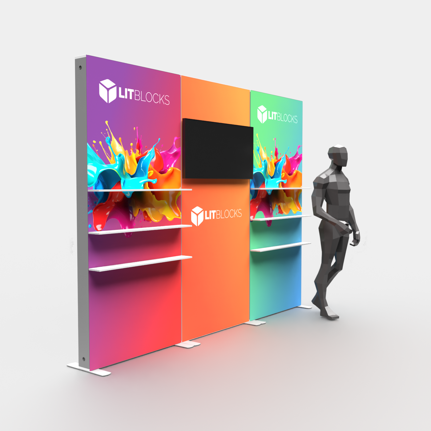 SEGO LitBlocks - 10ft X 7.4ft Lightbox Center TV