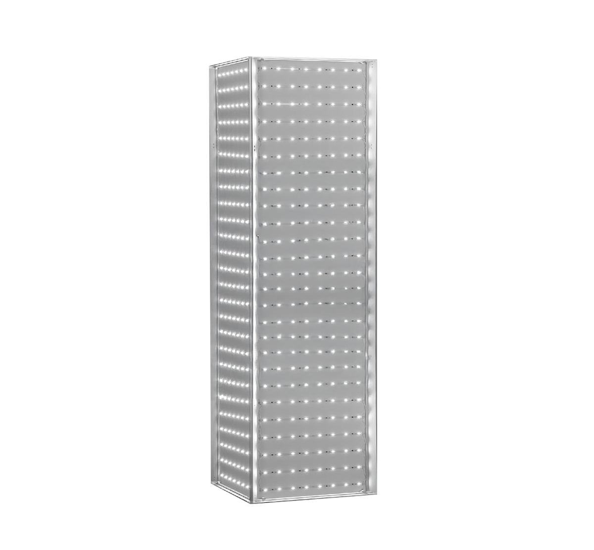 MLB60 four-sided tower frame with built-in lighting; 9.84ft height shown