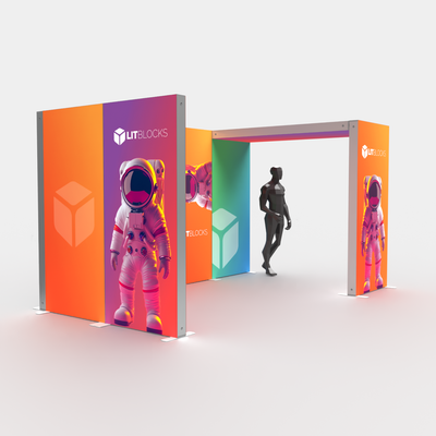 SEGO LitBlocks - 13.2ft x 7.4ft Bridge Double-Sided Lightbox Display