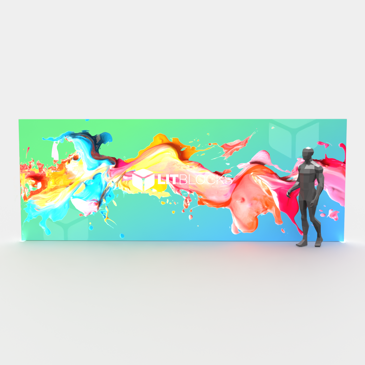 SEGO LitBlocks - 20ft x 7.87ft Seamless Lightbox Display