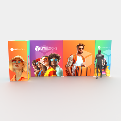 SEGO LitBlocks - 20ft Lightbox Display with Closet