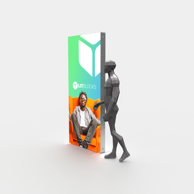 SEGO LitBlocks - 3.3 x 7.4ft. Double-Sided Lightbox Display