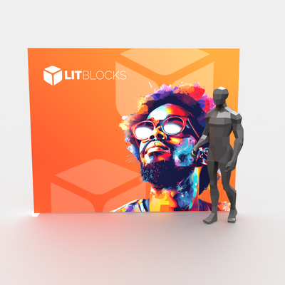 SEGO LitBlocks - 9.8 x 7.4ft. Double-Sided Lightbox Display