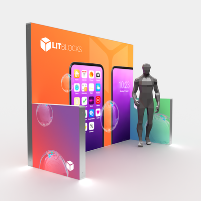 SEGO LitBlocks - 10ft x 7.4ft Kit E Lightbox Display
